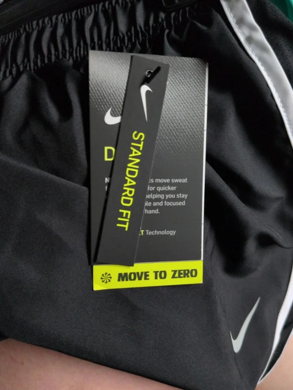 Nike Women's Black Athletic Shorts with White Trim NWT